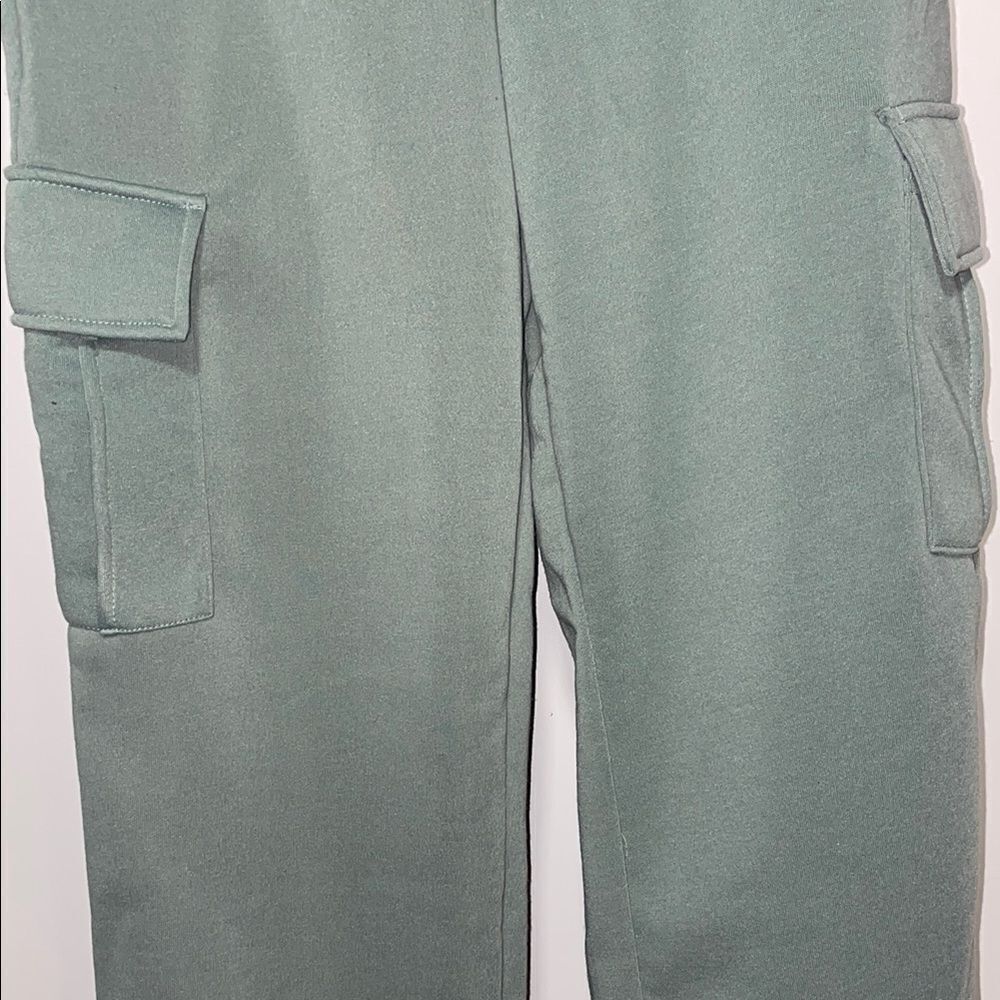 Green Cargo Track Pants - Picture 3 of 10